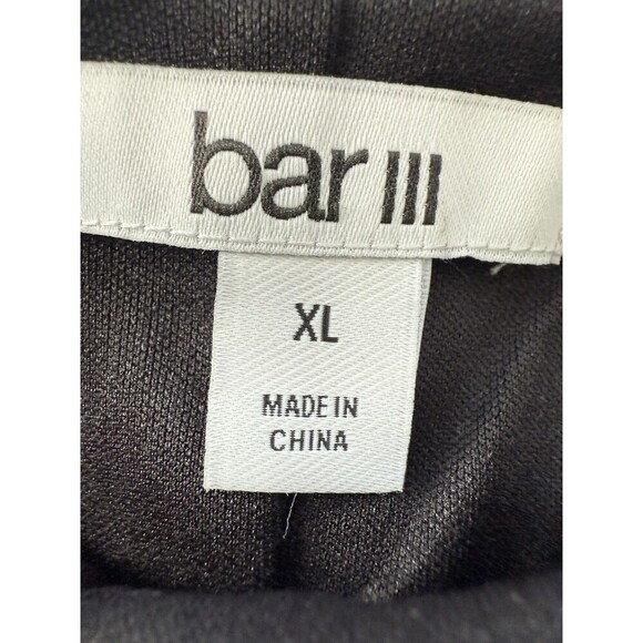 Bar lll Printed Mesh Mock-Neck mini Dress black grey With Side Slit Size Xl - Picture 7 of 10